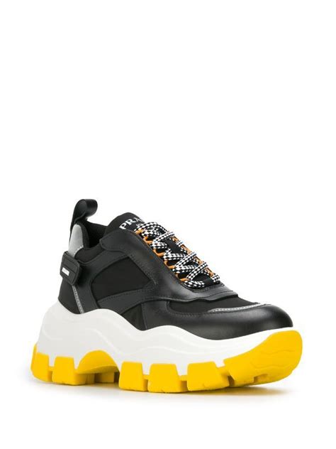 prada pink chunky trainers|farfetch prada sneakers.